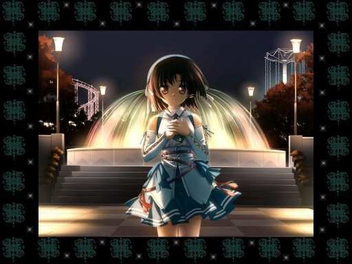 Girl By The Fountain