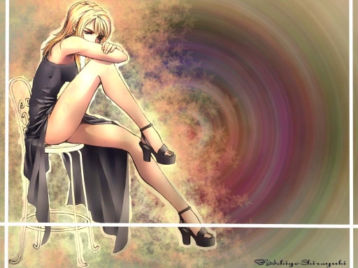 girl on chair