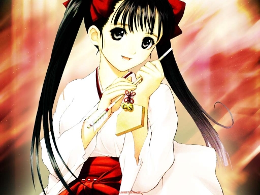 Anime Red Kimono