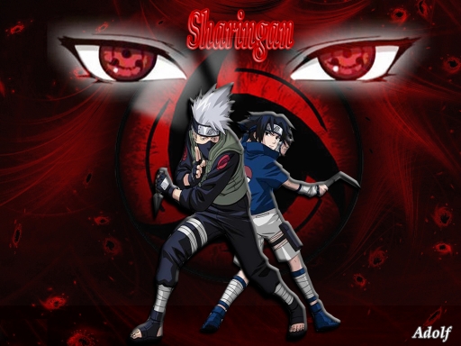 sharingan wallpapers. kakashi,sasuke sharingan