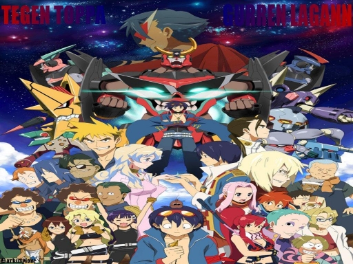 gurren lagann wallpaper. To download wallpapers without