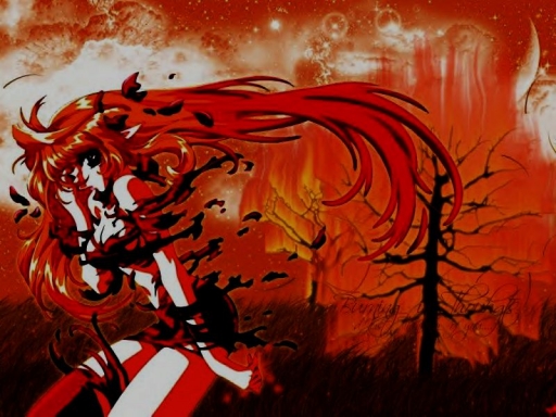 SWORD GIRL BLAZING DARK FIRE