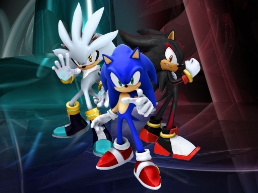 Sonic, Shadow, Silver by CarenPurple