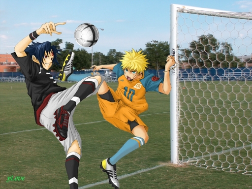 Sasuke Naruto Soccer by yLove